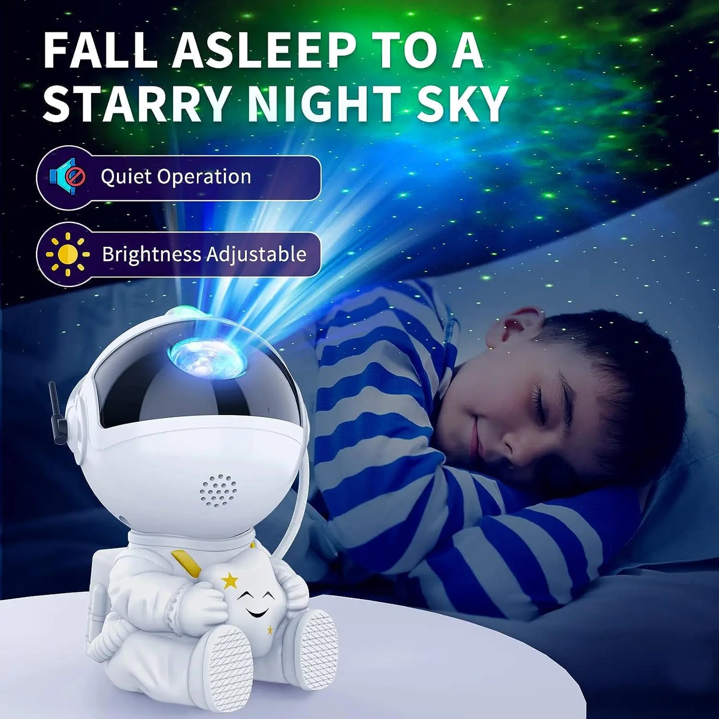 AstroGlow - Interactieve Astronaut Projector Nachtlamp