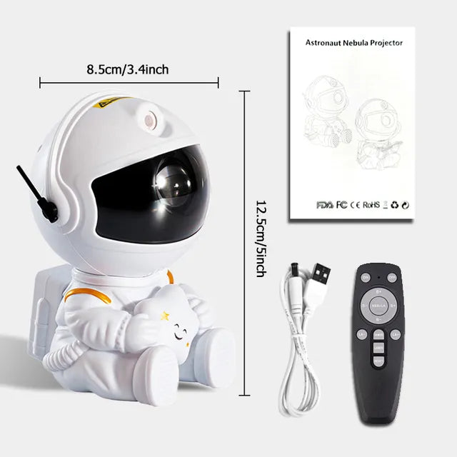 AstroGlow - Interactieve Astronaut Projector Nachtlamp